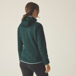 Regatta Newhill Full Zip Womens Hooded Fleece Mediterranea Size 14