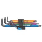 Wera L-Keys Metric Multicolour Holding Function Long Arm Hex-Plus Set 9 Pieces