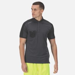 Regatta Offensive Wicking Polo Shirt Seal Grey Large 43" Chest