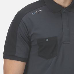 Regatta Offensive Wicking Polo Shirt Seal Grey Large 43" Chest