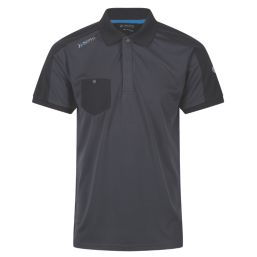 Regatta Offensive Wicking Polo Shirt Seal Grey Large 43" Chest