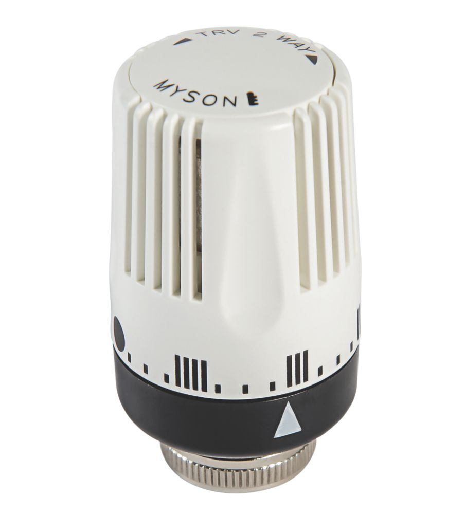 Myson 2-Way White TRV Head - Screwfix