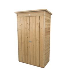 Forest  3' x 1' 6" (Nominal) Pent Overlap Timber Garden Store