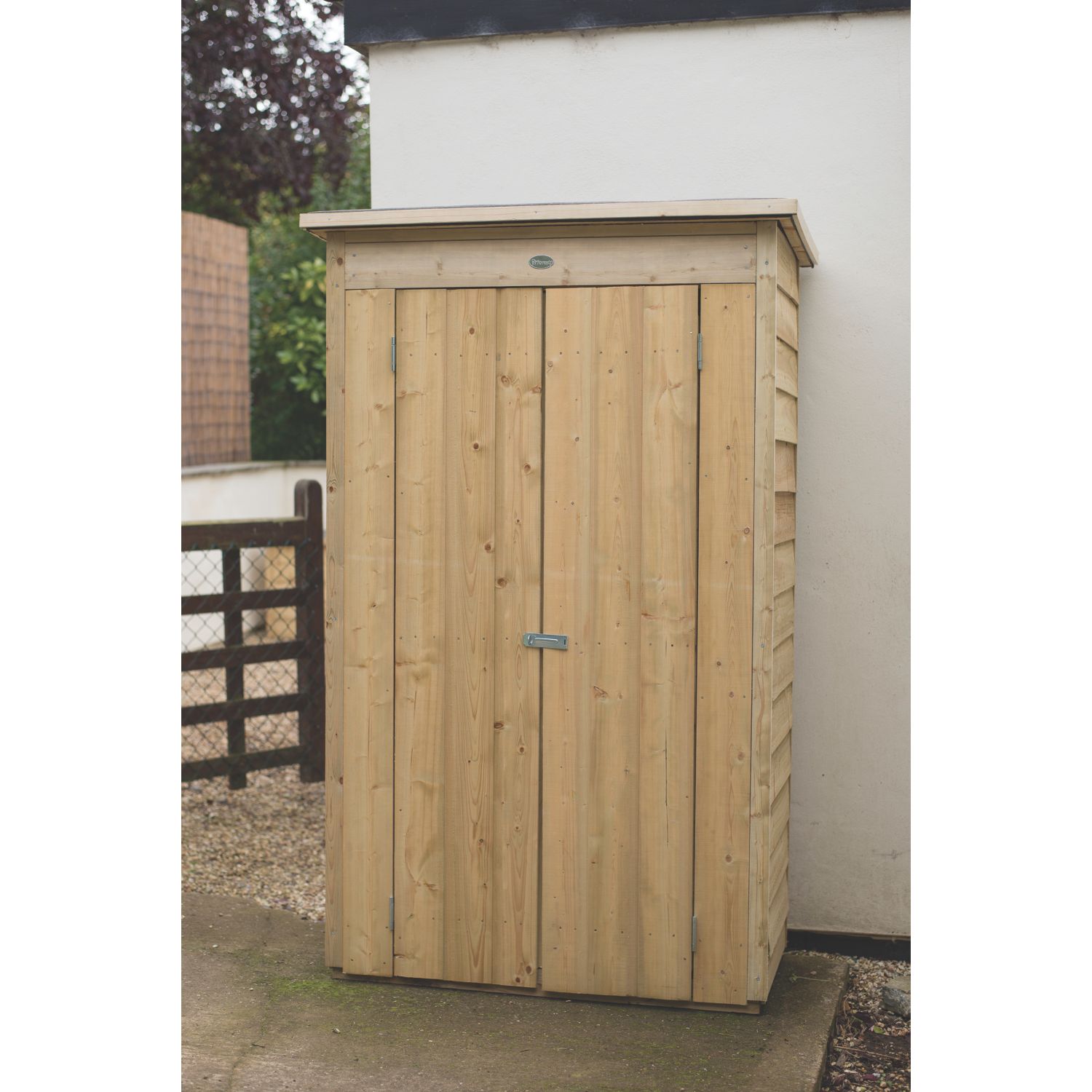 Forest 3' x 1' 6" (Nominal) Pent Overlap Timber Garden Store (837PP)