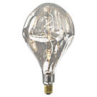 Calex XXL EVO Silver ES Decorative LED Light Bulb 160lm 6W