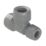 PolyPlumb Enhanced  Plastic Push-Fit Reducing Tee 22mm x 15mm x 22mm