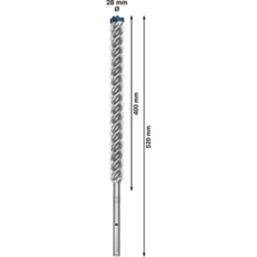 Bosch Expert SDS Max Shank Masonry Drill Bit 28mm x 520mm