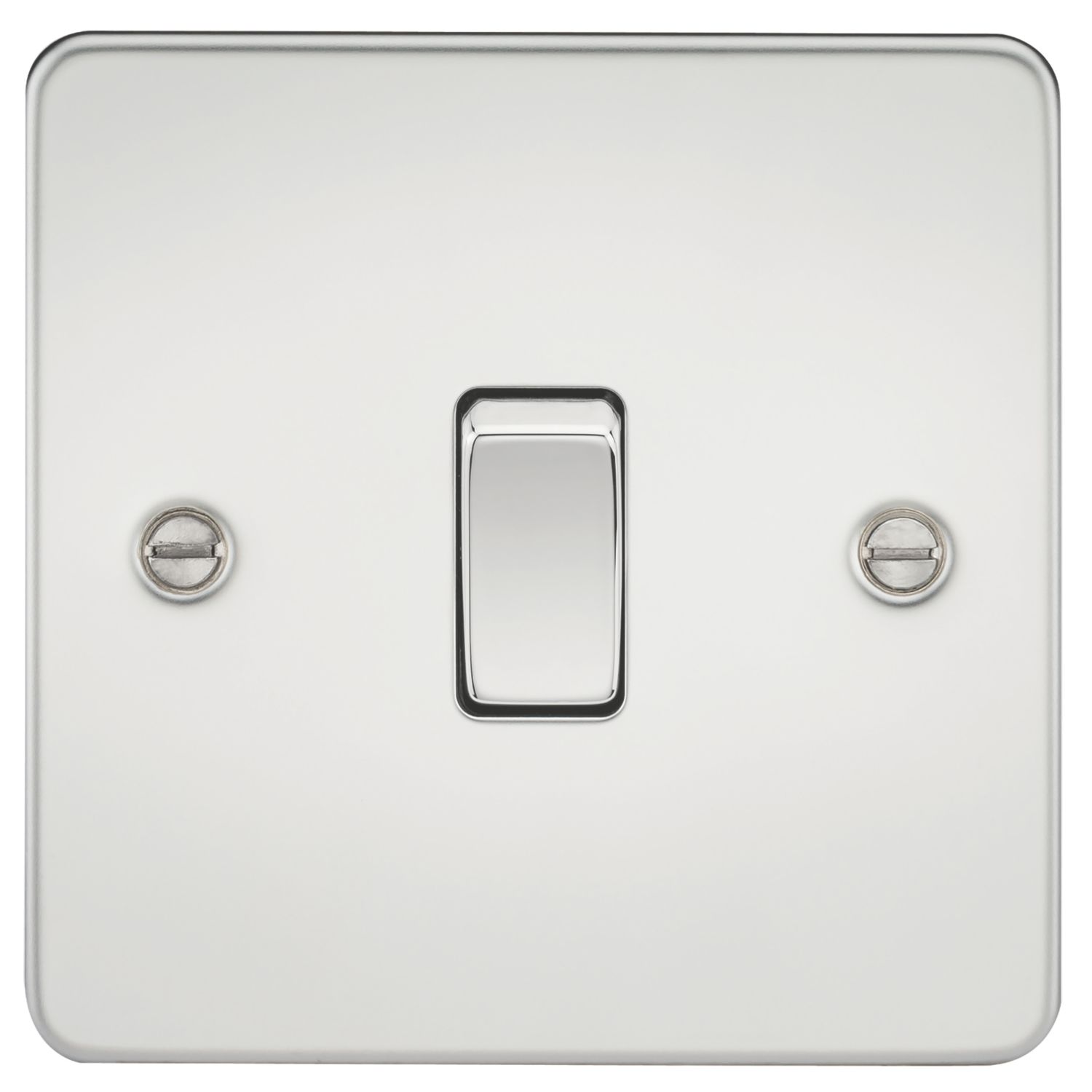 Knightsbridge 10AX 1-Gang 2-Way Light Switch Polished Chrome (837TX)