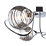 Quay Design Leonie LED 3-Light Semi-Flush Ceiling Light Chrome 6W 200lm