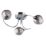 Quay Design Leonie LED 3-Light Semi-Flush Ceiling Light Chrome 6W 200lm