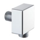 ETAL Veda Square Shower Wall Outlet Elbow Chrome 53mm