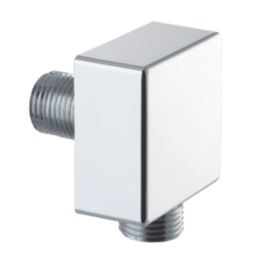 ETAL Veda Square Shower Wall Outlet Elbow Chrome 53mm