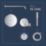 Grohe Precision SmartControl HP Rear-Fed Concealed Chrome Thermostatic Round Head Shower System 260