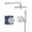 Grohe Precision SmartControl HP Rear-Fed Concealed Chrome Thermostatic Round Head Shower System 260