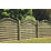 Forest Prague  Lattice Curved Top Fence Panels Natural Timber 6' x 6' Pack of 9