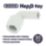 Hep2O  Plastic Push-Fit Equal 90° Stem Elbow 22mm