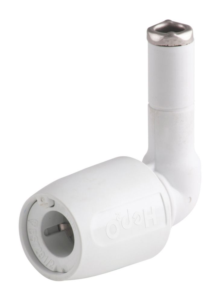 Hep2O  Plastic Push-Fit Equal 90° Stem Elbow 22mm