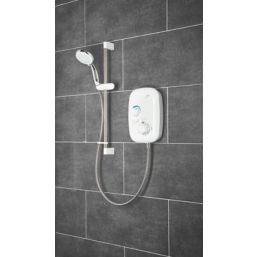 Mira Event XS Rear-Fed White Thermostatic Power Shower