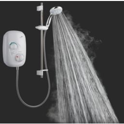 Mira Event XS Rear-Fed White Thermostatic Power Shower