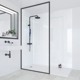 Multipanel Hydrolock Bathroom Waterproof Wall Panel  Gloss Blizzard 2400mm x 1182mm x 11mm