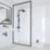 Multipanel Hydrolock Bathroom Waterproof Wall Panel  Gloss Blizzard 2400mm x 1182mm x 11mm