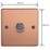 Varilight V-Pro 1-Gang 2-Way LED Dimmer Switch  Brushed Copper with Colour-Matched Inserts