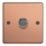Varilight V-Pro 1-Gang 2-Way LED Dimmer Switch  Brushed Copper with Colour-Matched Inserts