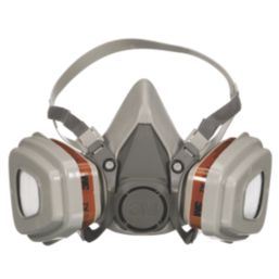3M 6002KIT-1 One Size Half Face Respirator Kit with Replaceable Filters A1-P2 7 Piece Set