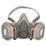 3M 6002KIT-1 One Size Half Face Respirator Kit with Replaceable Filters A1-P2 7 Piece Set