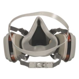 3M 6002KIT-1 One Size Half Face Respirator Kit with Replaceable Filters A1-P2 7 Piece Set