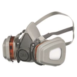 3M 6002KIT-1 One Size Half Face Respirator Kit with Replaceable Filters A1-P2 7 Piece Set