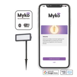 LAP Myko Davern Outdoor LED Stake Light Black 20W 2000lm