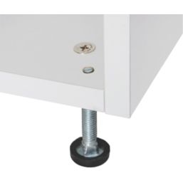 Adjustable Furniture Leveling Feet - 2.1 Inch Metal Workbench Levelers Pack Of 8 With Galvanized Steel