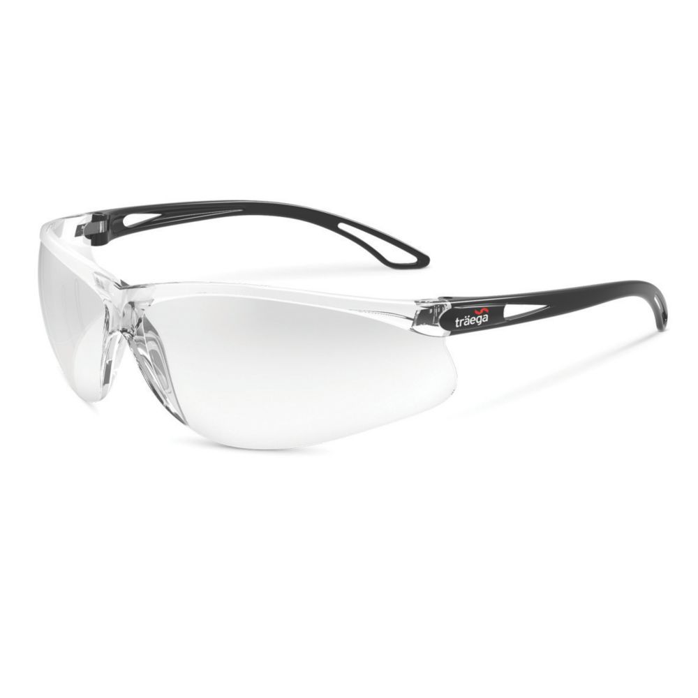 Traega Green Tana Clear Lens Safety Glasses Screwfix