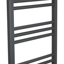 Time 801mm x 500mm 915BTU Anthracite Flat Designer Towel Radiator