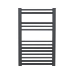 Time 801mm x 500mm 915BTU Anthracite Flat Designer Towel Radiator