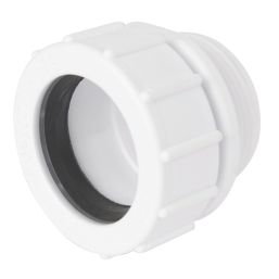 Wavin HepVo BV3S WH Universal Compression PP Running Waste Valve Adaptor White 32mm x 32mm