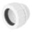 Wavin HepVo BV3S WH Universal Compression PP Running Waste Valve Adaptor White 32mm x 32mm