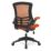 Nautilus Designs Luna Medium Back Task/Operator Chair Orange