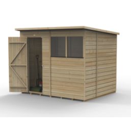Forest Beckwood 7' 6" x 6' (Nominal) Pent Shiplap Timber Shed