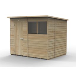 Forest Beckwood 7' 6" x 6' (Nominal) Pent Shiplap Timber Shed