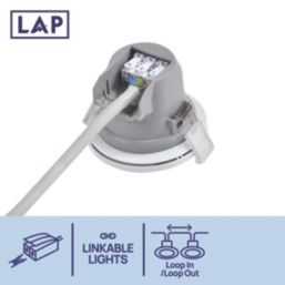 LAP Ubertas Tilt  LED Downlights Brushed Nickel 4W 420lm 10 Pack