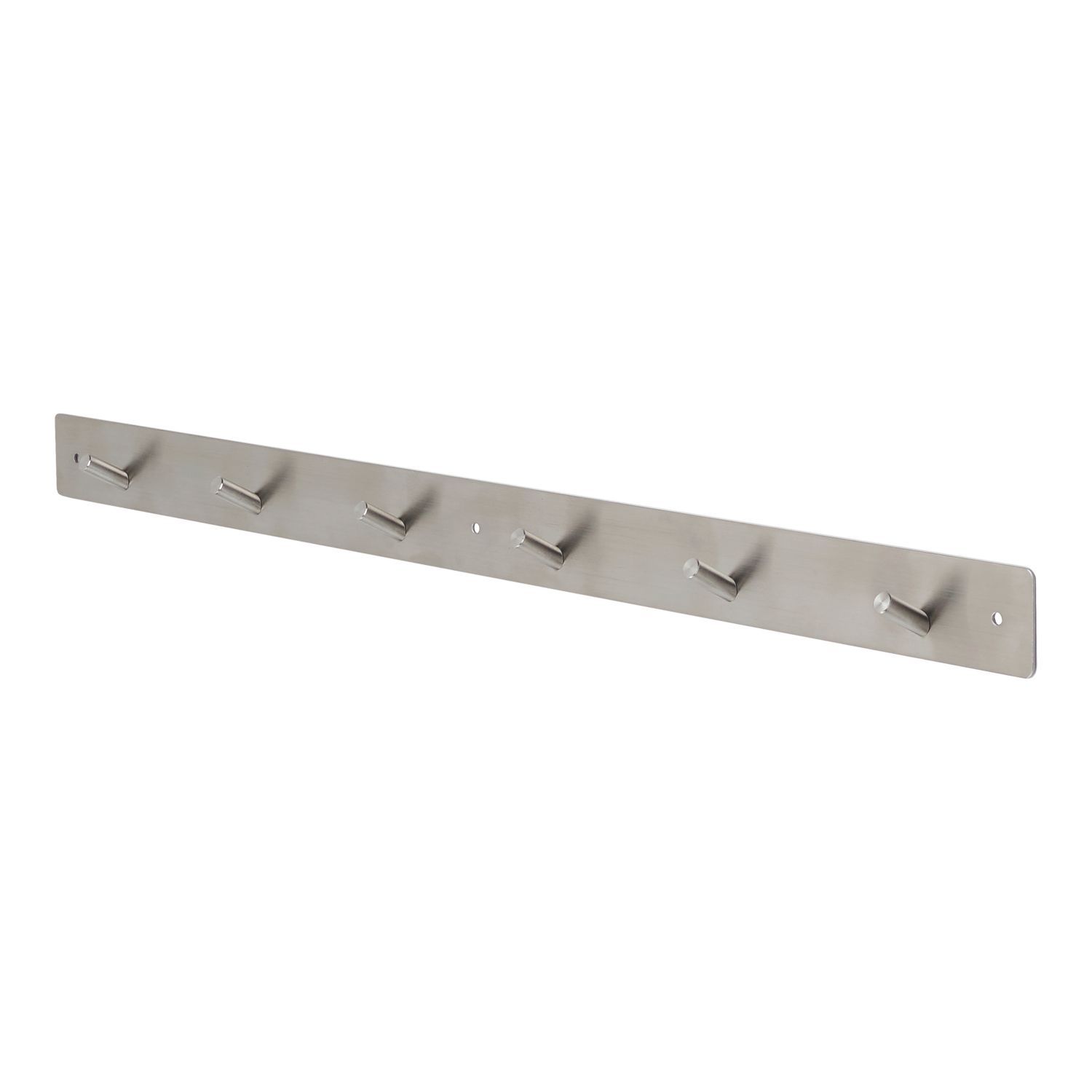 Essentials 6-Hook Straight Hook Rail Satin Stainless Steel 685mm x 45mm (838TA)