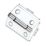 Smith & Locke Polished Chrome  Door Hinge 38mm x 30mm 2 Pack