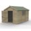 Forest Timberdale 8' 6" x 12' (Nominal) Apex Tongue & Groove Timber Shed with Base & Assembly