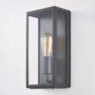 Zink Minerva Outdoor Wall Box Lantern Anthracite