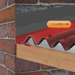 Corrapol-BT Rock n Lock Aluminium Wall Side Flashing Red 130 x 70mm x 3m