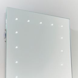 Saxby Toba  Battery-Powered Rectangular Mirror With 20lm LED Light 450mm x 600mm