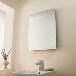 Saxby Toba  Battery-Powered Rectangular Mirror With 20lm LED Light 450mm x 600mm