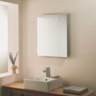Saxby Toba  Battery-Powered Rectangular Mirror With 20lm LED Light 450mm x 600mm